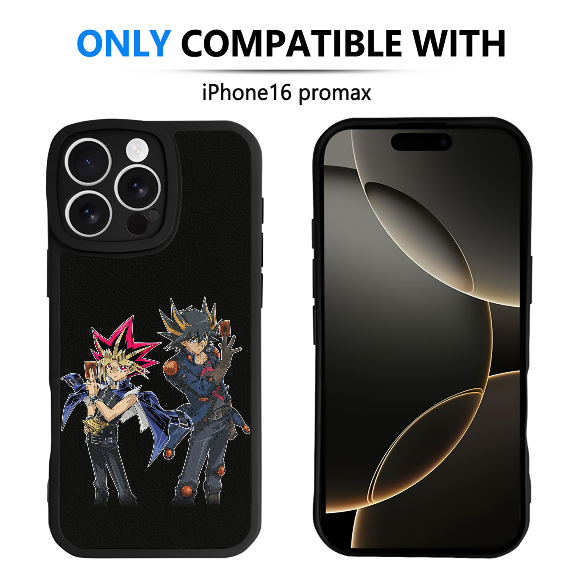 遊☆戯☆王 Yu-Gi-Oh! 【iPhone 16シリーズ対応】シリコンスマホケース（レザー調） 材質：シリコン